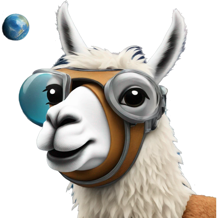llama in space emoji