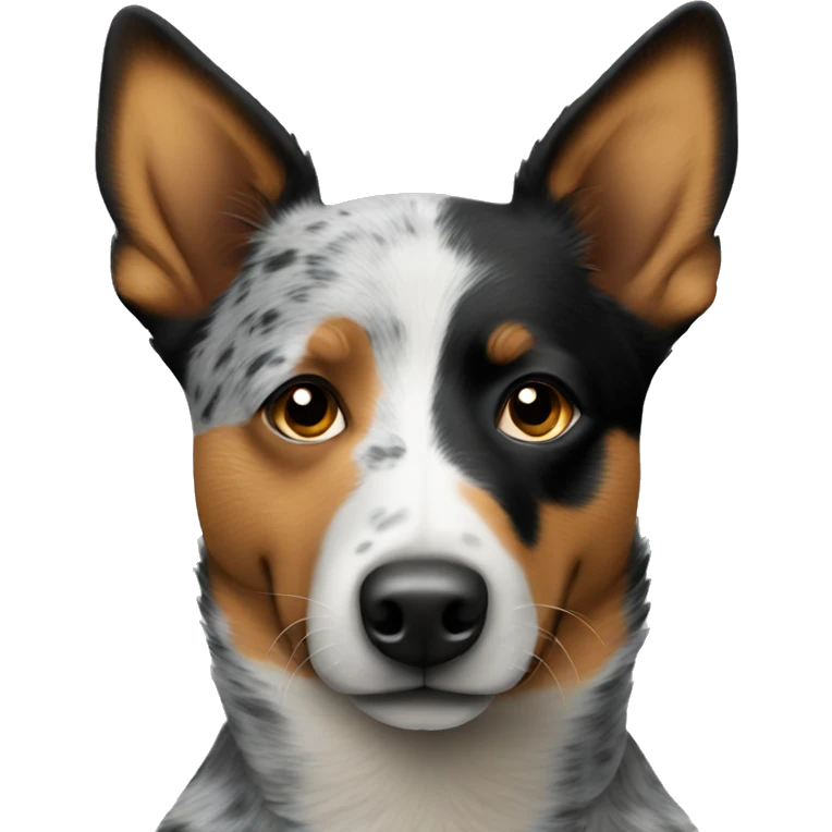 Tan face blue heeler  emoji