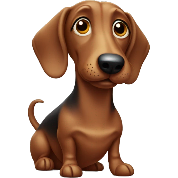 Sausage dog emoji