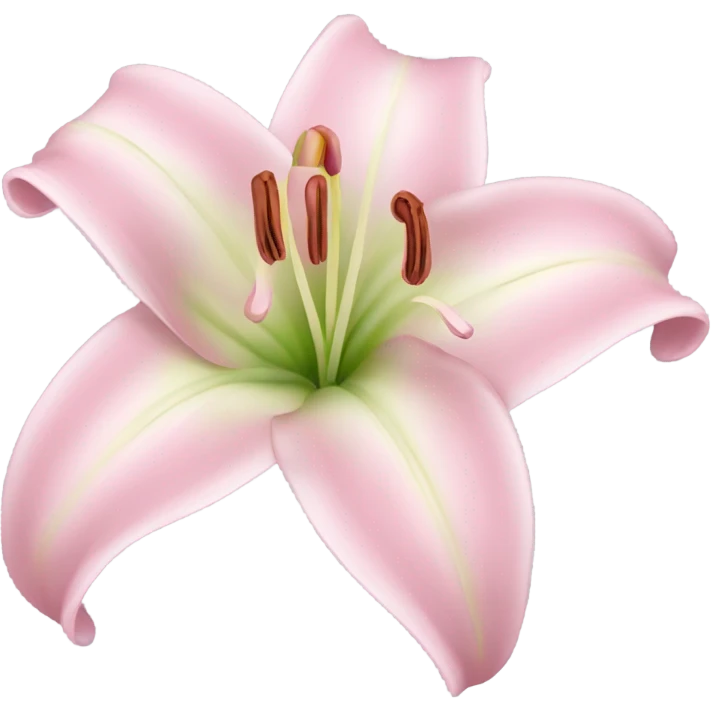 Lily flower baby pink emoji
