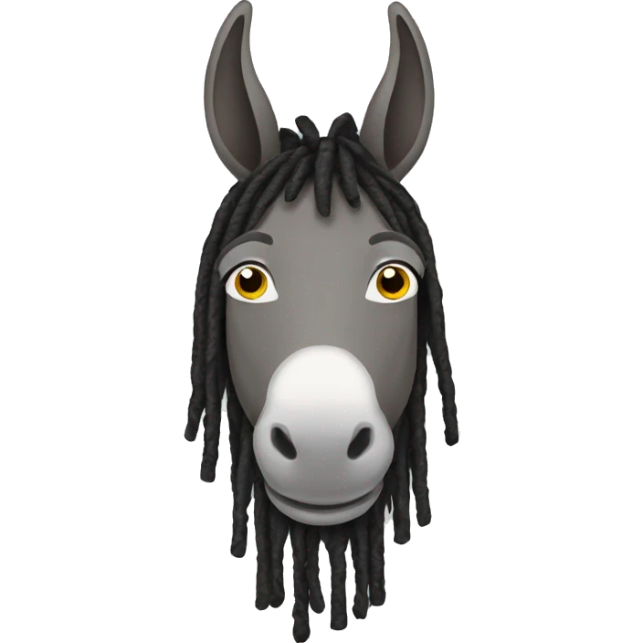 donkey with dreads emoji