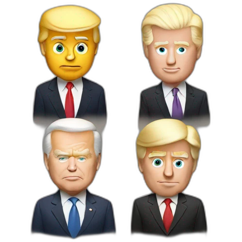 Trump-biden-face emoji