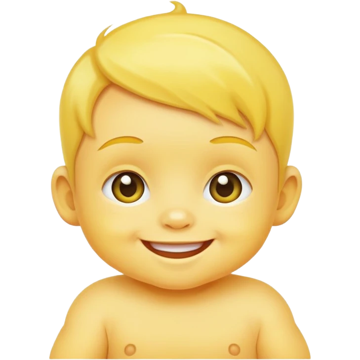 Yellow baby emoji