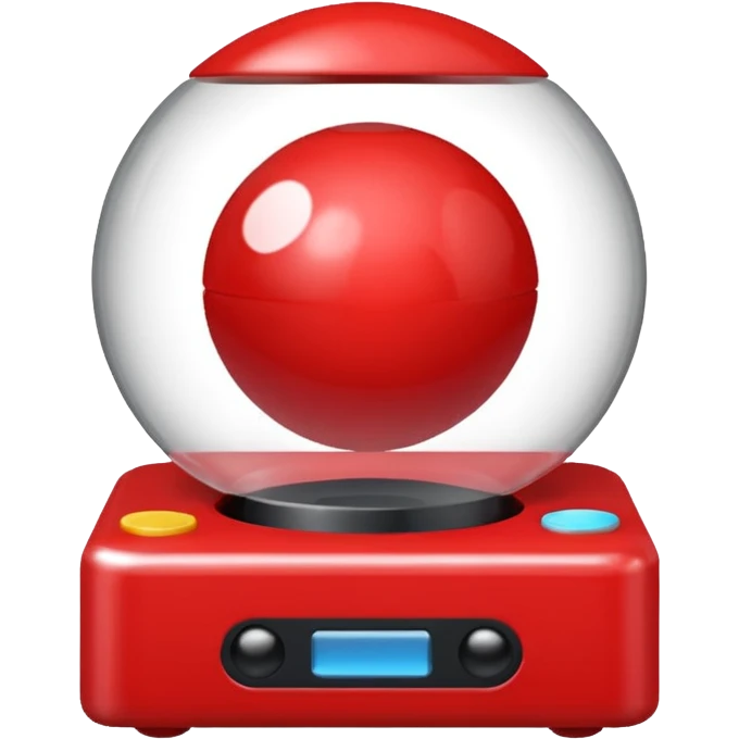 red gacha machine balls emoji