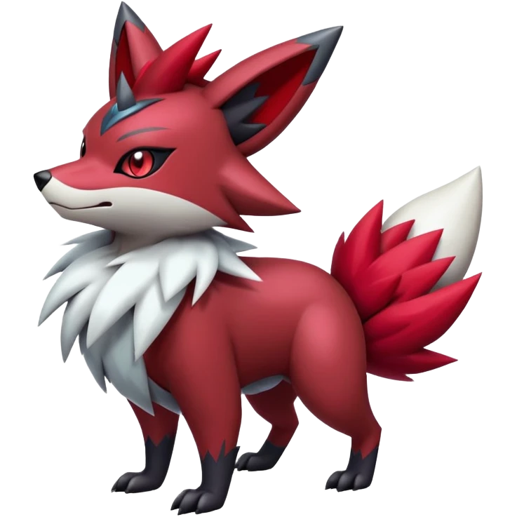 Shiny Dark Zigzagoon-Zorua-Zangoose-Hybrid (Full body) emoji