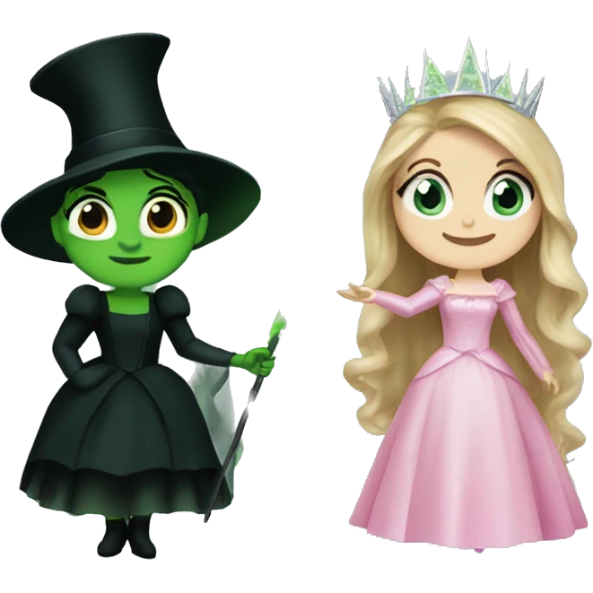glinda and elphaba emoji