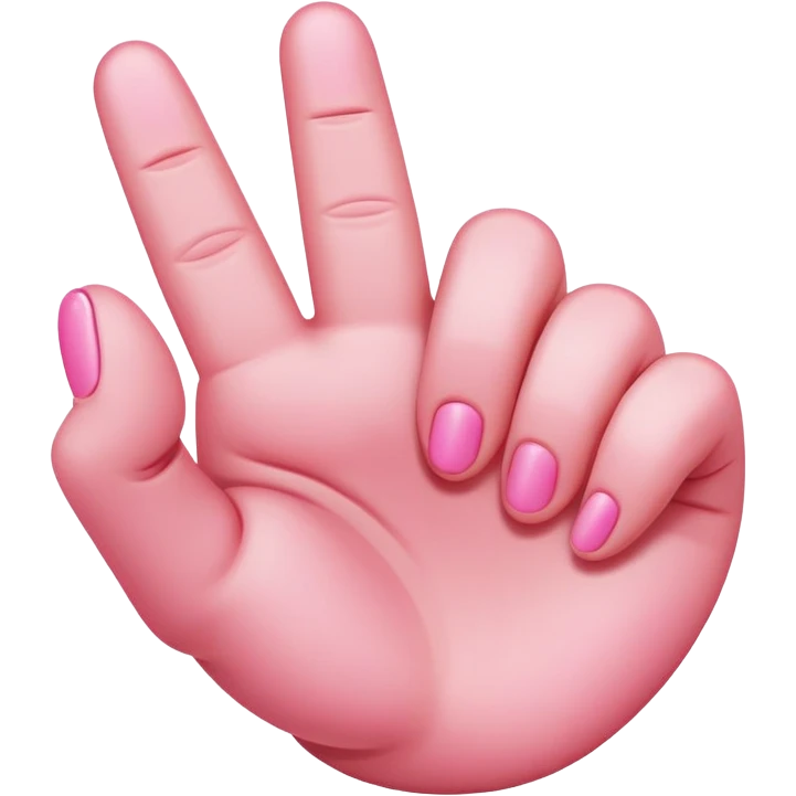pink middle finger emoji