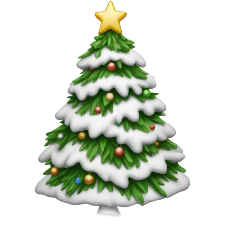 White Christmas tree emoji