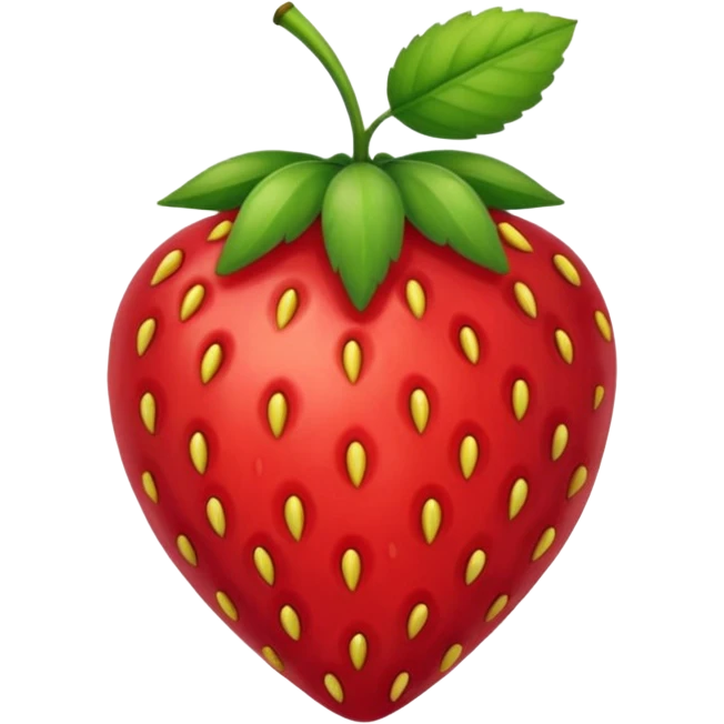 Una fresa pero dibujada emoji