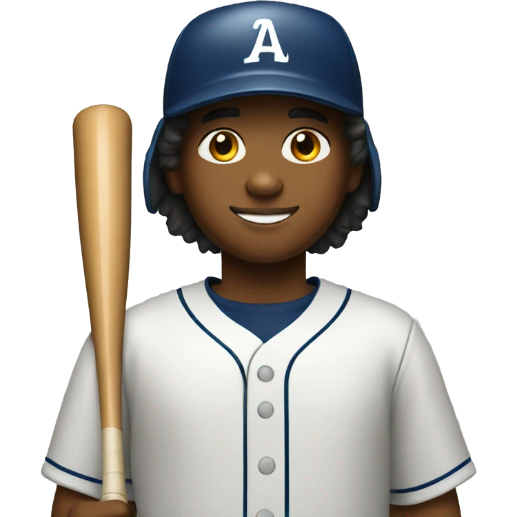 create an image of a 12 year old baseball player emoji