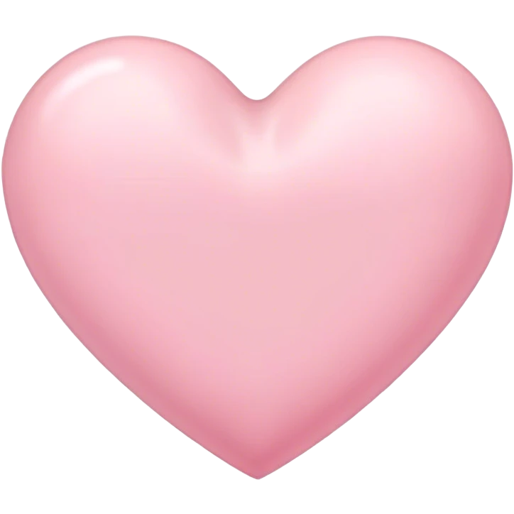 Pastel pink heart emoji