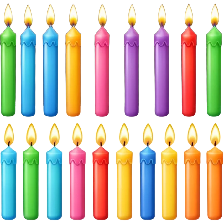 16 birthday candles  emoji