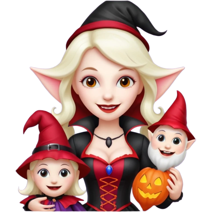   jeff koons halloween vampire lady gnome inflatable emoji