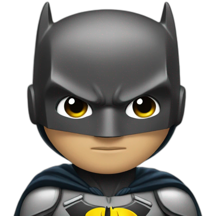 Batman de profile avec gotam City  emoji