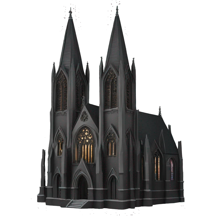 Black gothic cathedral  emoji
