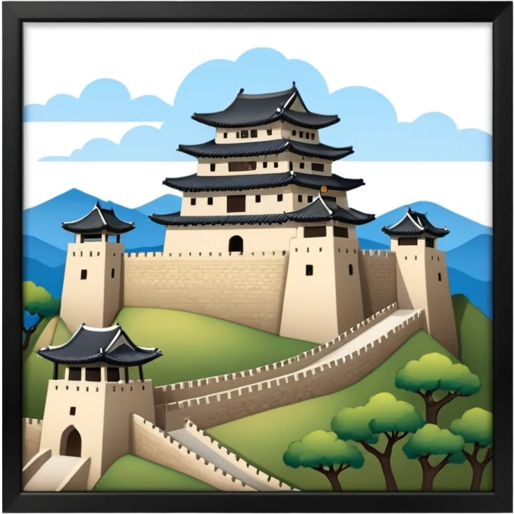 South Korea suwon Hwaseong Fortress Palace castle emoji