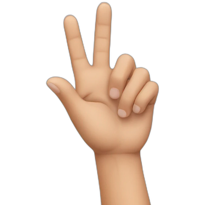 Fig hand sign emoji