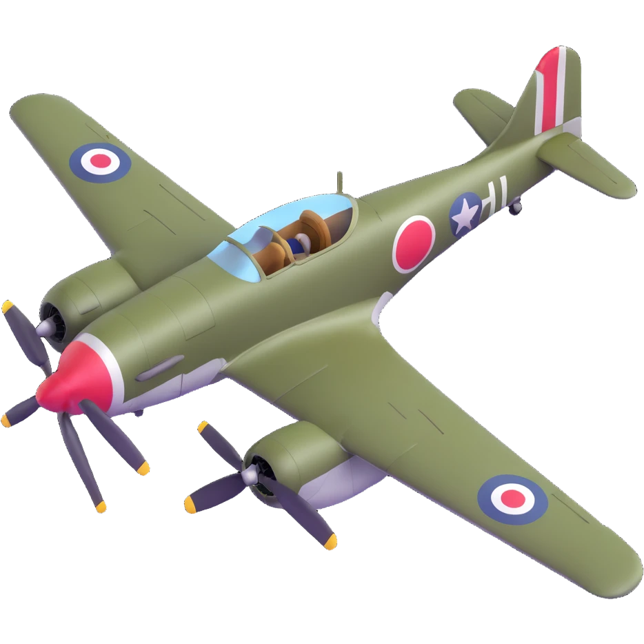 WW2 fighter aircraft emoji