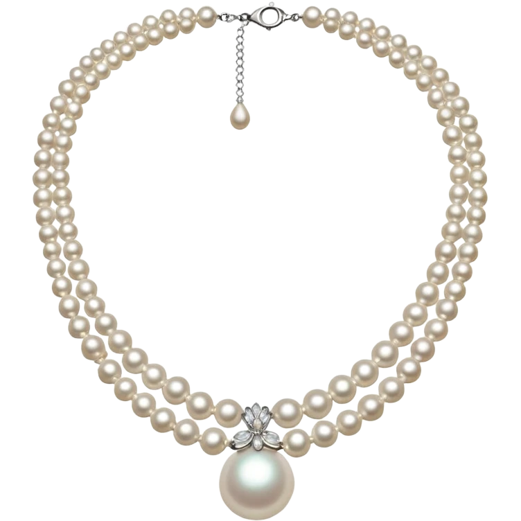 fancy pearl necklace emoji