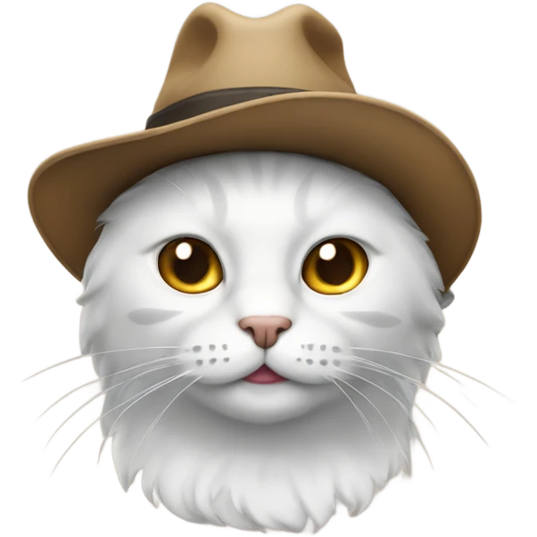 Cat with a hat emoji