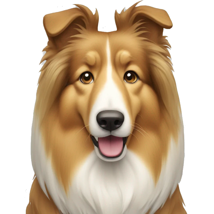 rough collie dog emoji