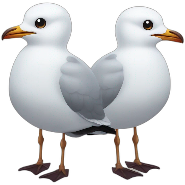 Two seagulls emoji