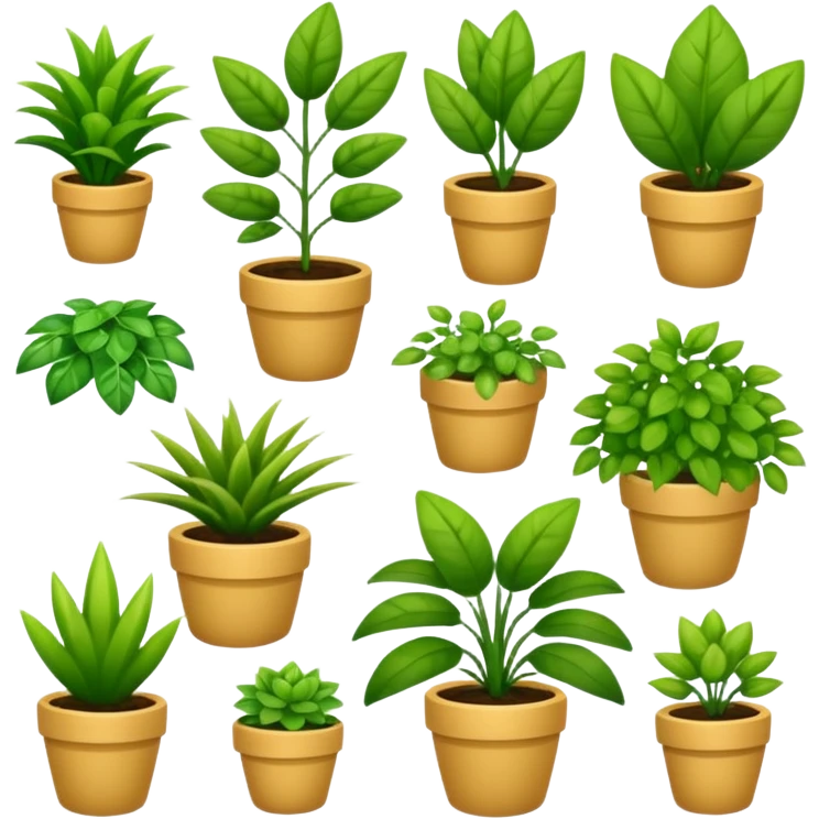 plants culture. Transparent background emoji