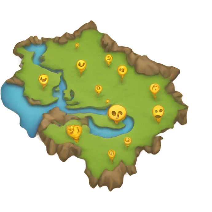 a mysterious map emoji