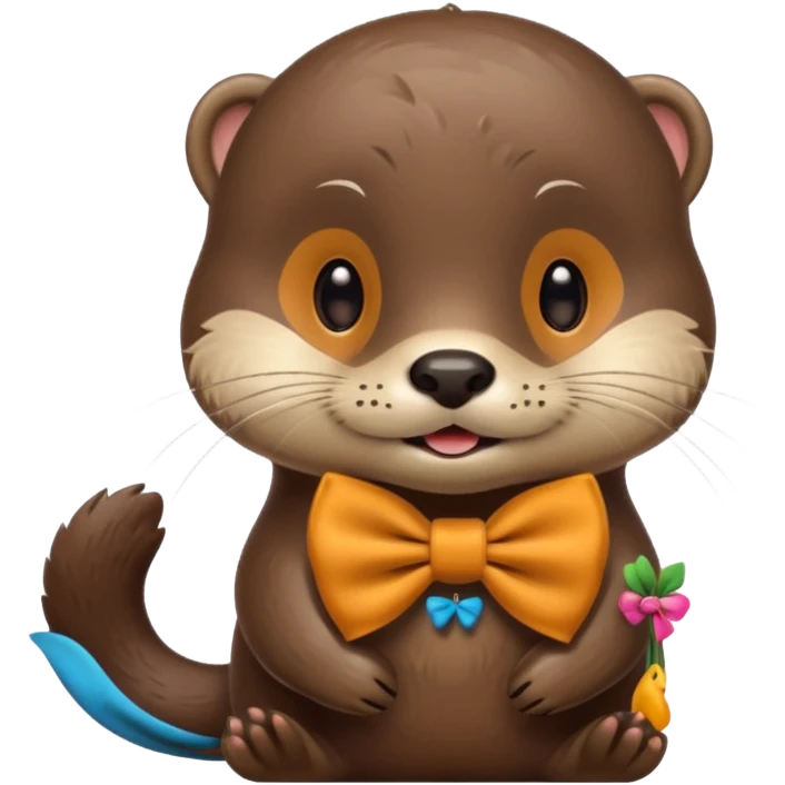 otter with a bow emoji