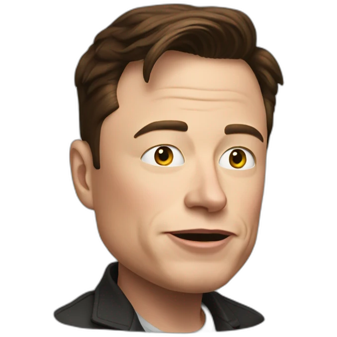 Elon musk being stupid emoji
