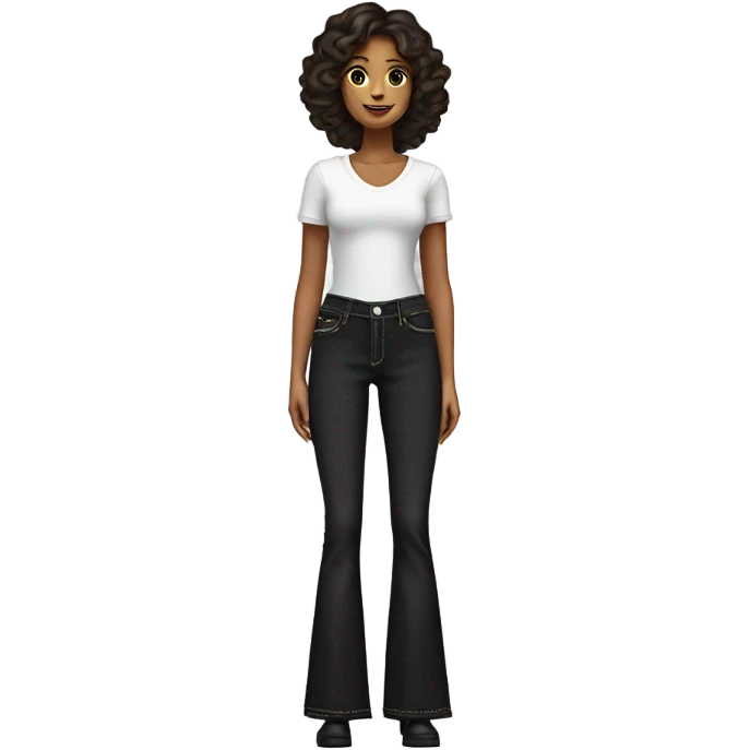 Black bootcut jeans emoji