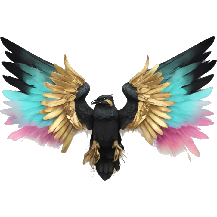Dark black Beige cyan Pink magenta burgundy maroon cyan beige gray coyote black stripes wearing gold jewellery gold piercings gold gilded vintage watercolour tie dye black raven wings emoji