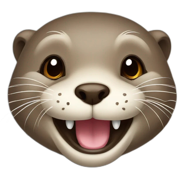 happy otter emoji