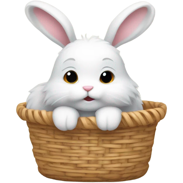 bunny in a basket emoji