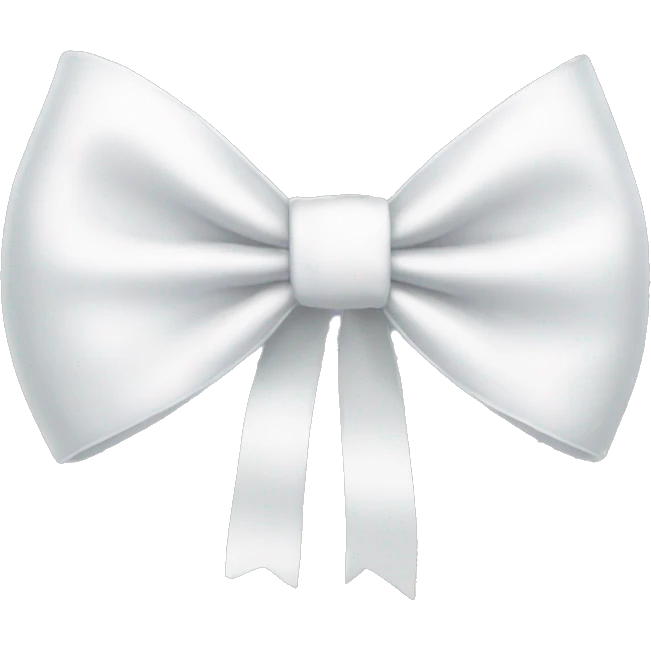 white bow emoji