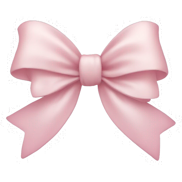 Light pink bow  emoji