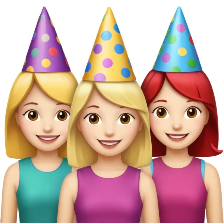 girls celebrating  emoji
