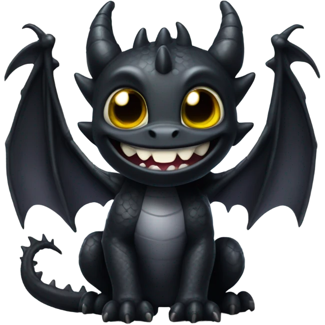 Toothless  emoji