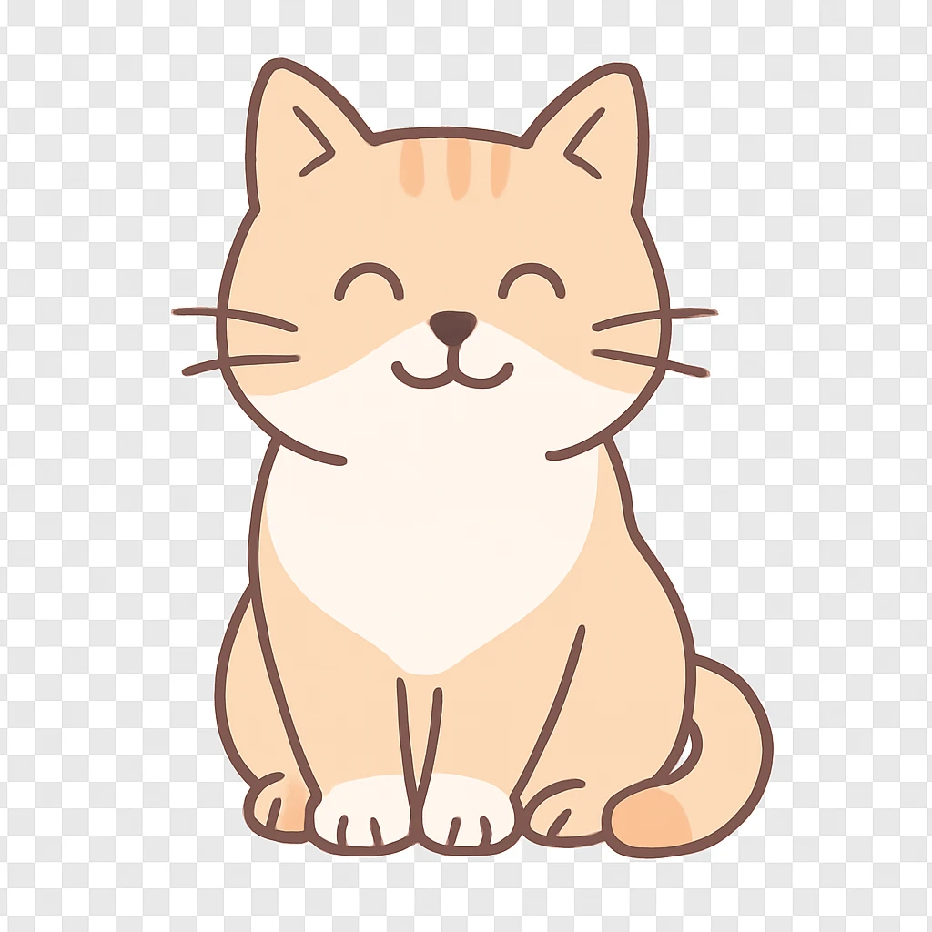 a cute cat sitting emoji