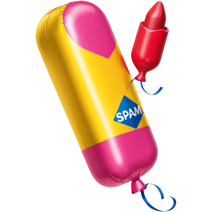   jeff koons inflatable  SPAM brand lipstick balloon sculpture  emoji