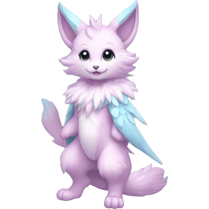 Anthro-Pastel-Fur-Sona-Chibi-Shiny-Fakémon full body emoji