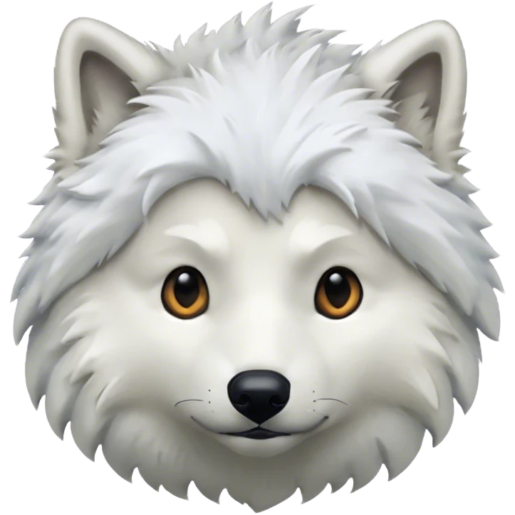 White wolf emoji