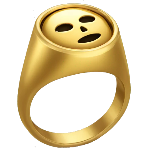 gold oura ring emoji