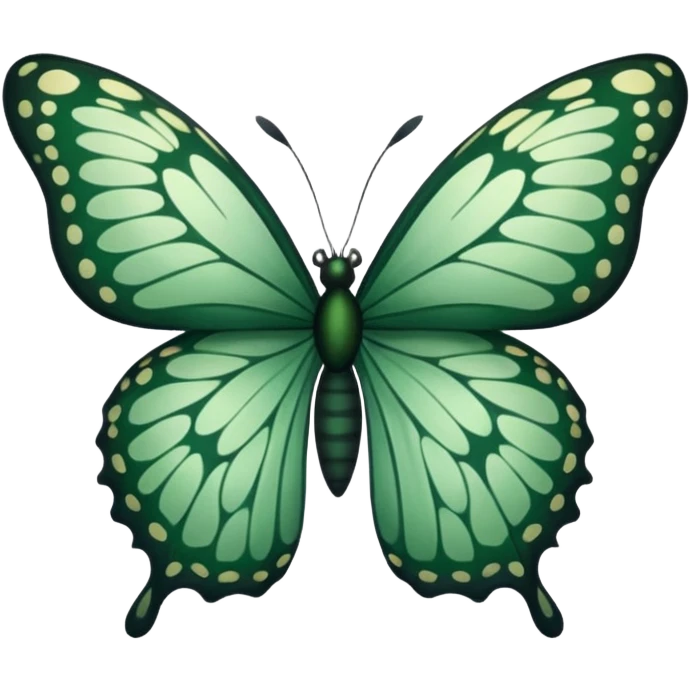 Dark green butterfly  emoji