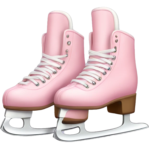 pastel pink ice skates emoji