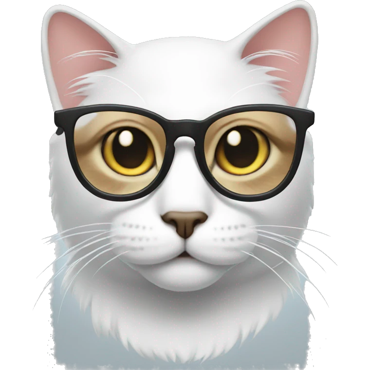 cat wearing glasses  emoji
