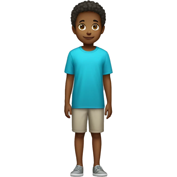 full length child white emoji