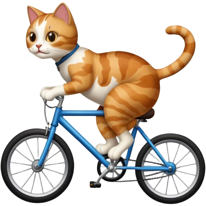 Cat on a bike emoji