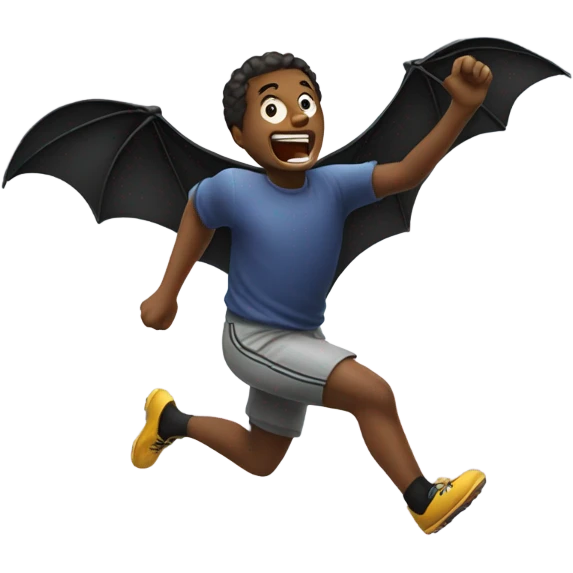 Chasing the bat ￼ emoji