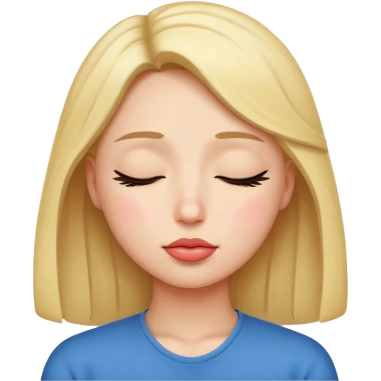 Kissy face with eyes closed emoji